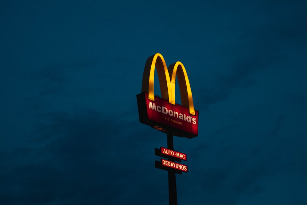 McDonald LED signage