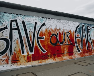 save our eart wall mural