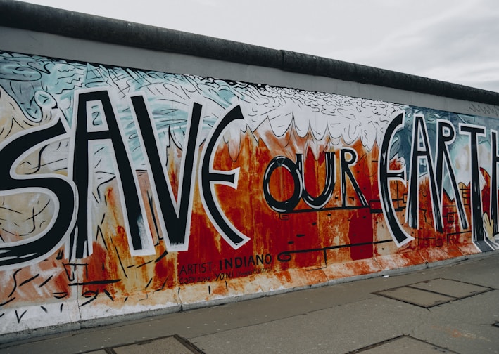 save our eart wall mural