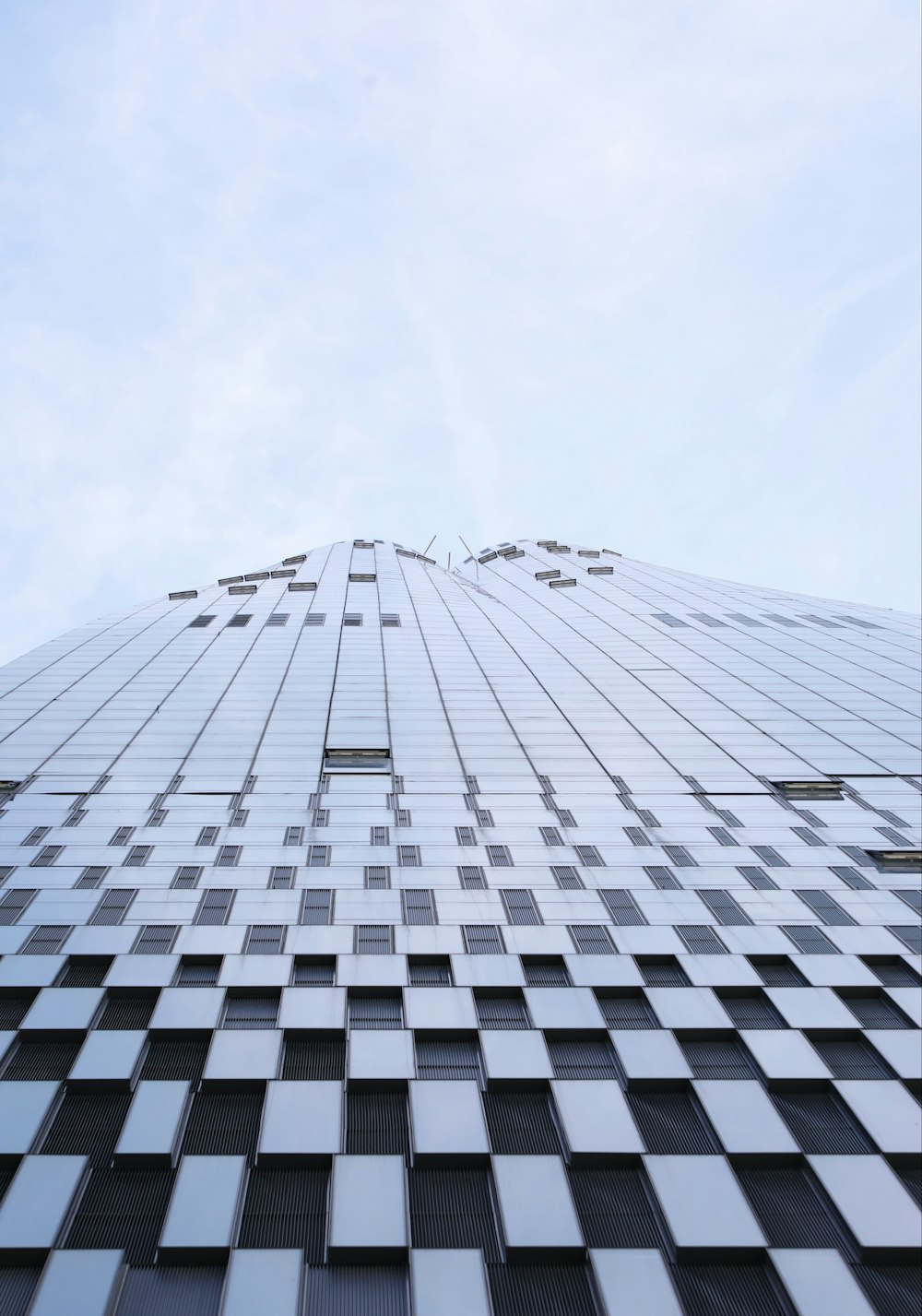low-angle photography of curtain-wall high-rise building