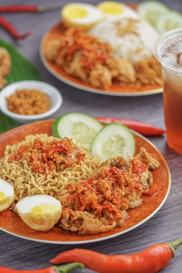 Cooked noodles