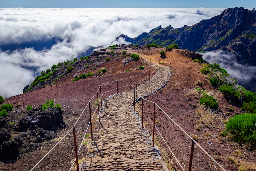 stairs on hills