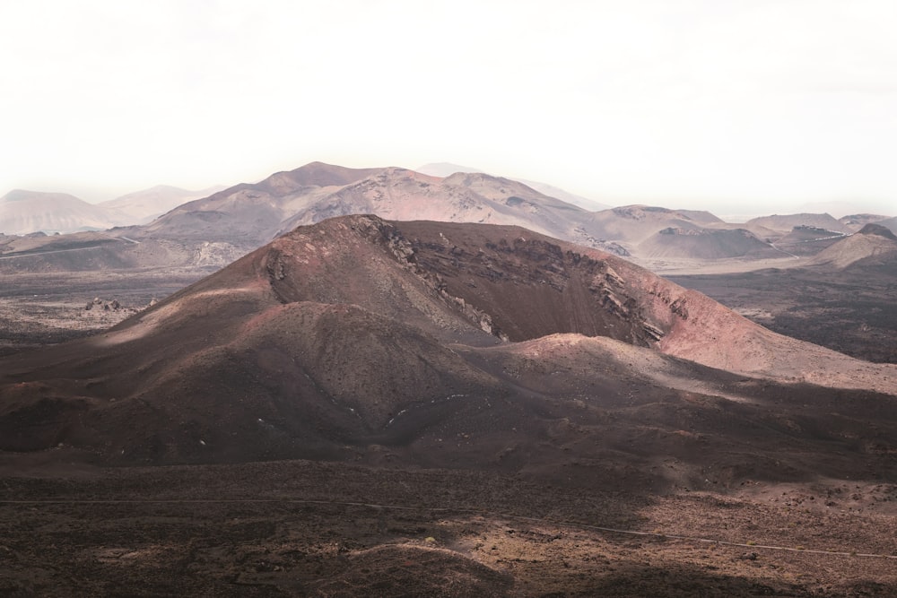 soil mountains during day