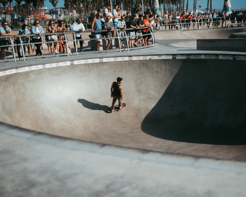 man riding skateboard