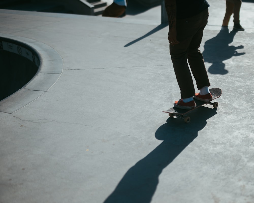 person riding skateboard