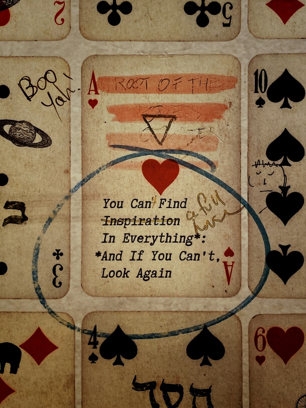 Ace of heart playing card