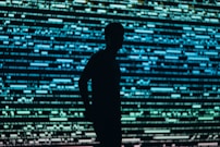 silhouette photography of man