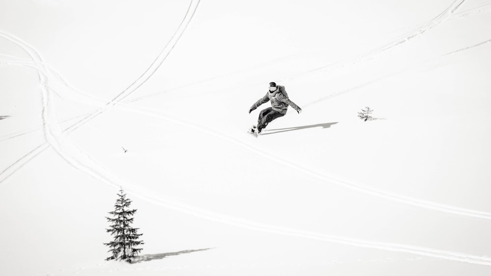 person skiing