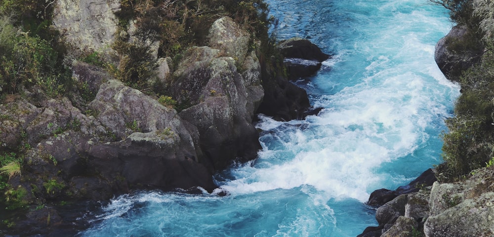 river and rock cliff