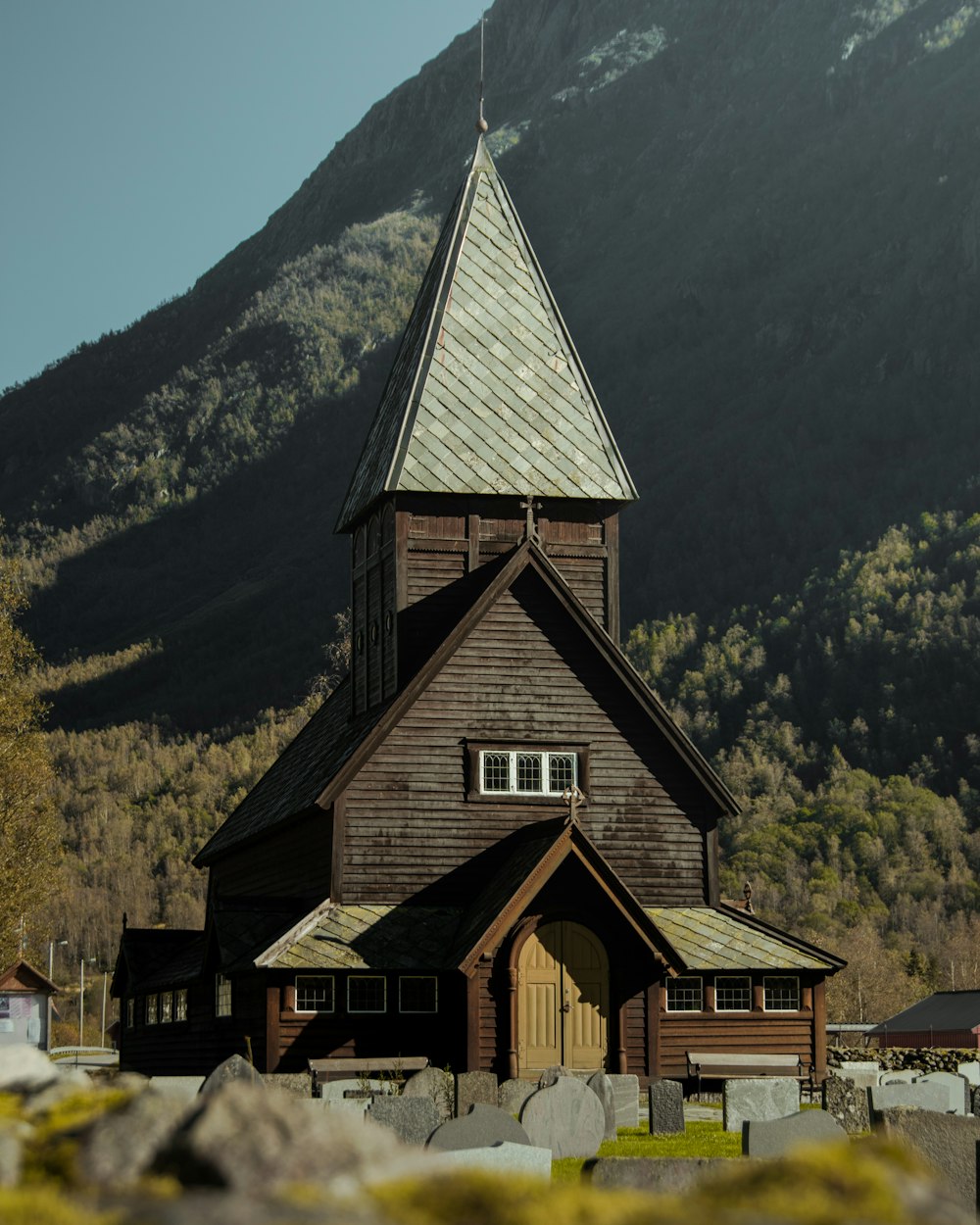 brown wooden church