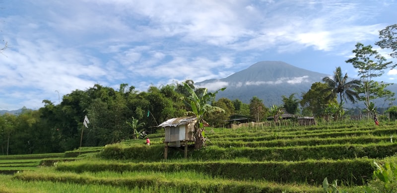 Pemandangan Nepal van Java pemukiman lereng gunung di Magelang