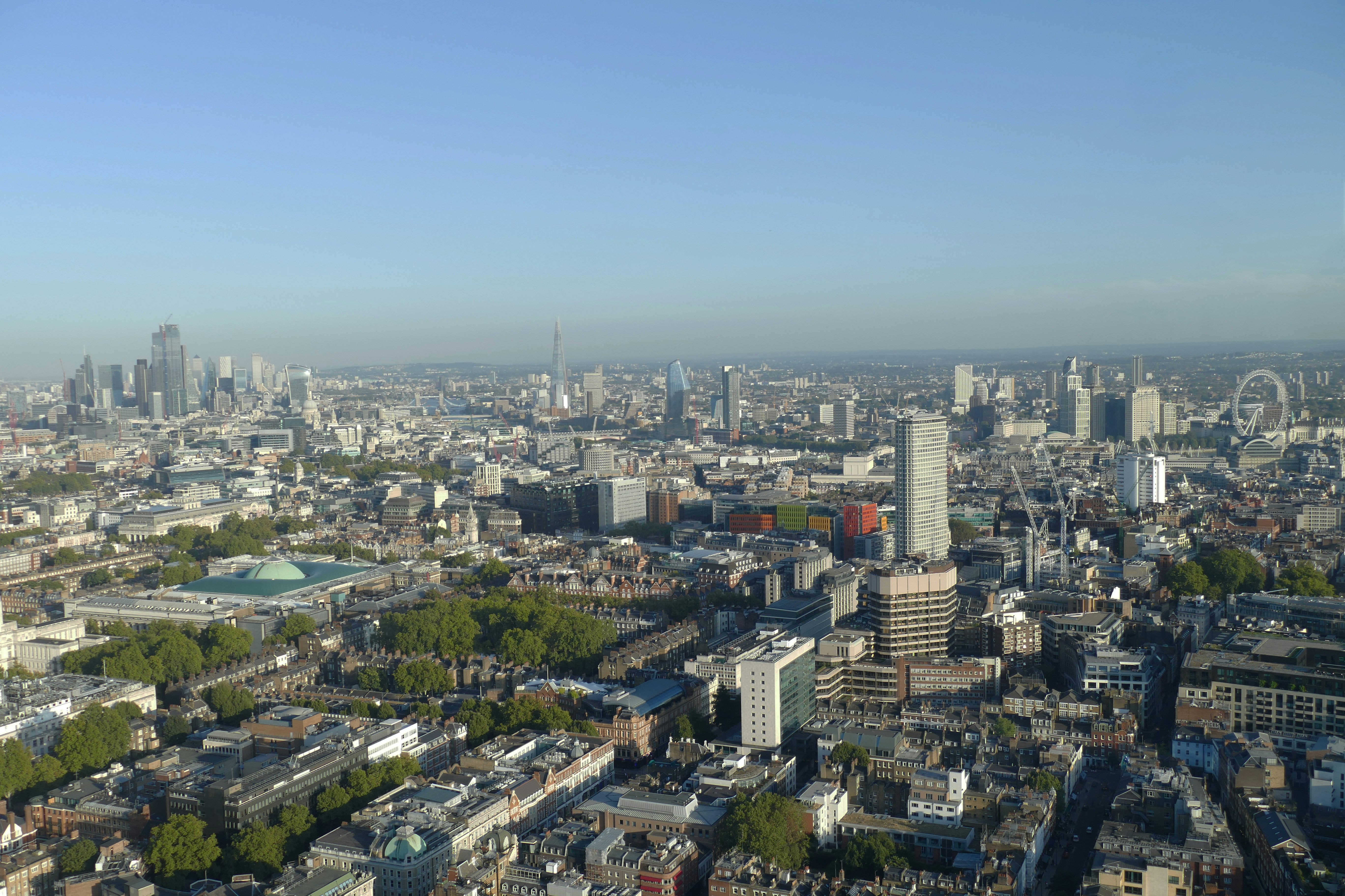 West End of London cityscape
