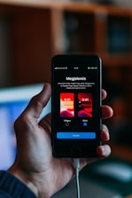 User interface showing dark mode activated on a news portal website.