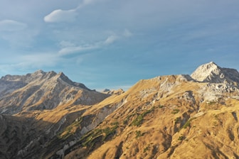brown mountain range