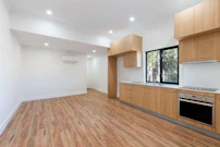 brown parquet floor