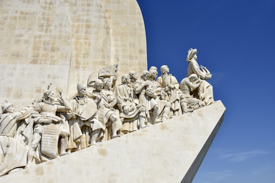 concrete statues at daytime in Padrão dos Descobrimentos Portugal