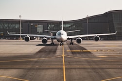 white airplane