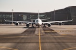 white airplane