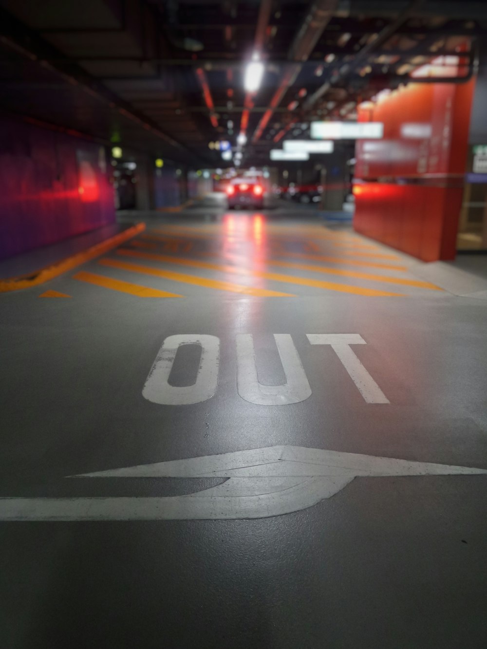 gray and orange building interior