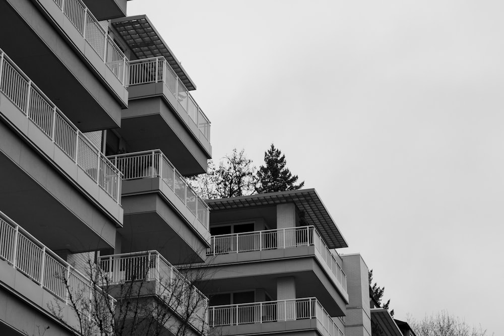 grayscale photo of school building