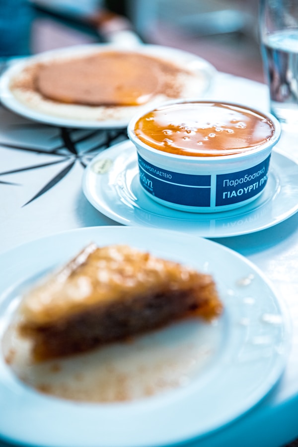 Triangular food on plate