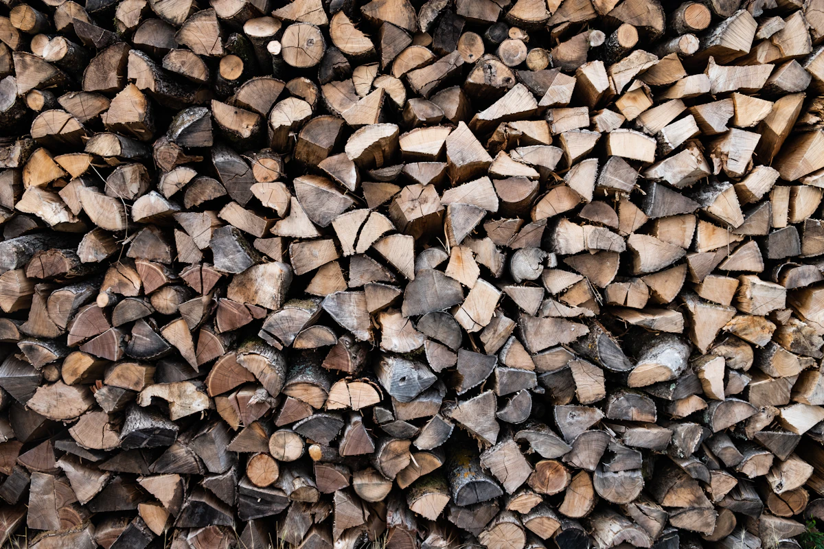 Bois de chauffage sec empilé M-V BOIS