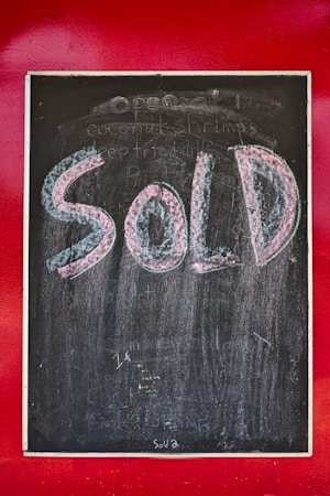 A sold placard on a property listing, illustrating the closed sales count reported for Southern Nevada in July 2026