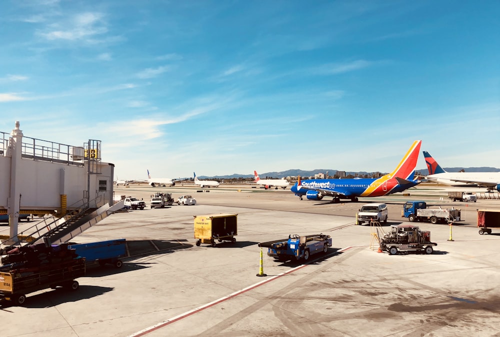 airplanes on airport at daytime