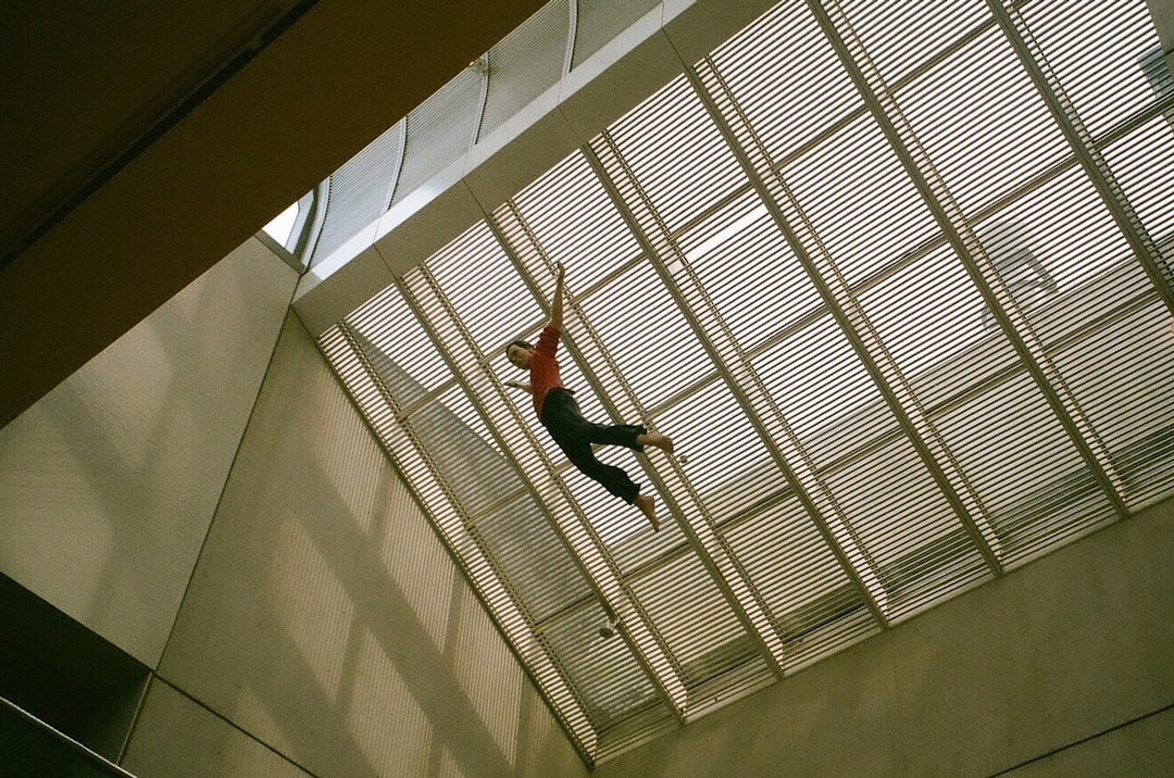 man jumping on air at daytime, film
