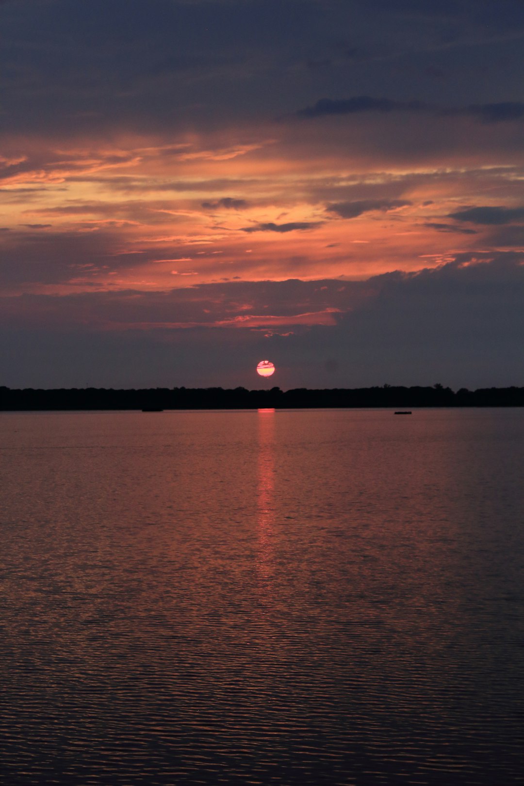 Sunset on the sea.