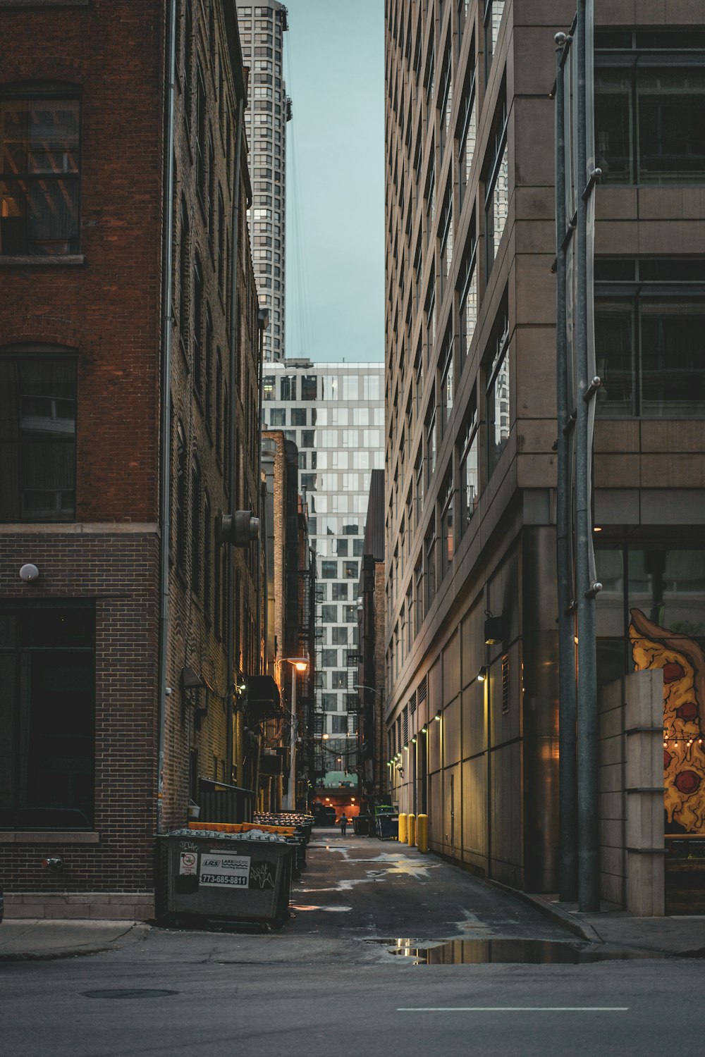 city alley during day