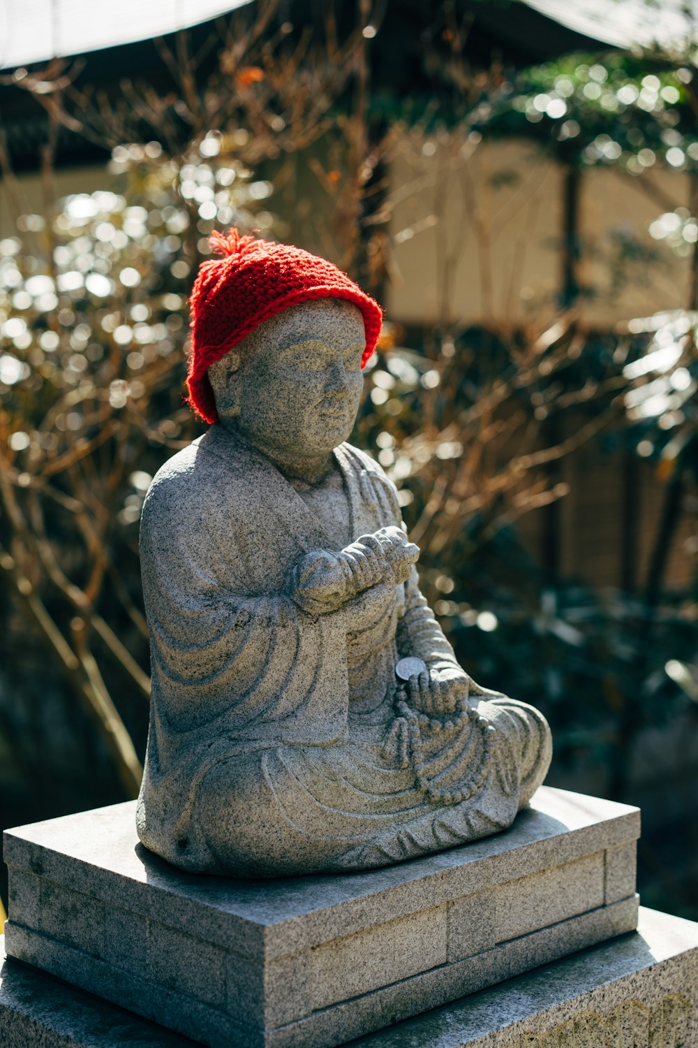 statue de Bouddha en béton