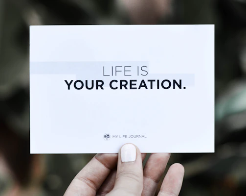 life is your creation card