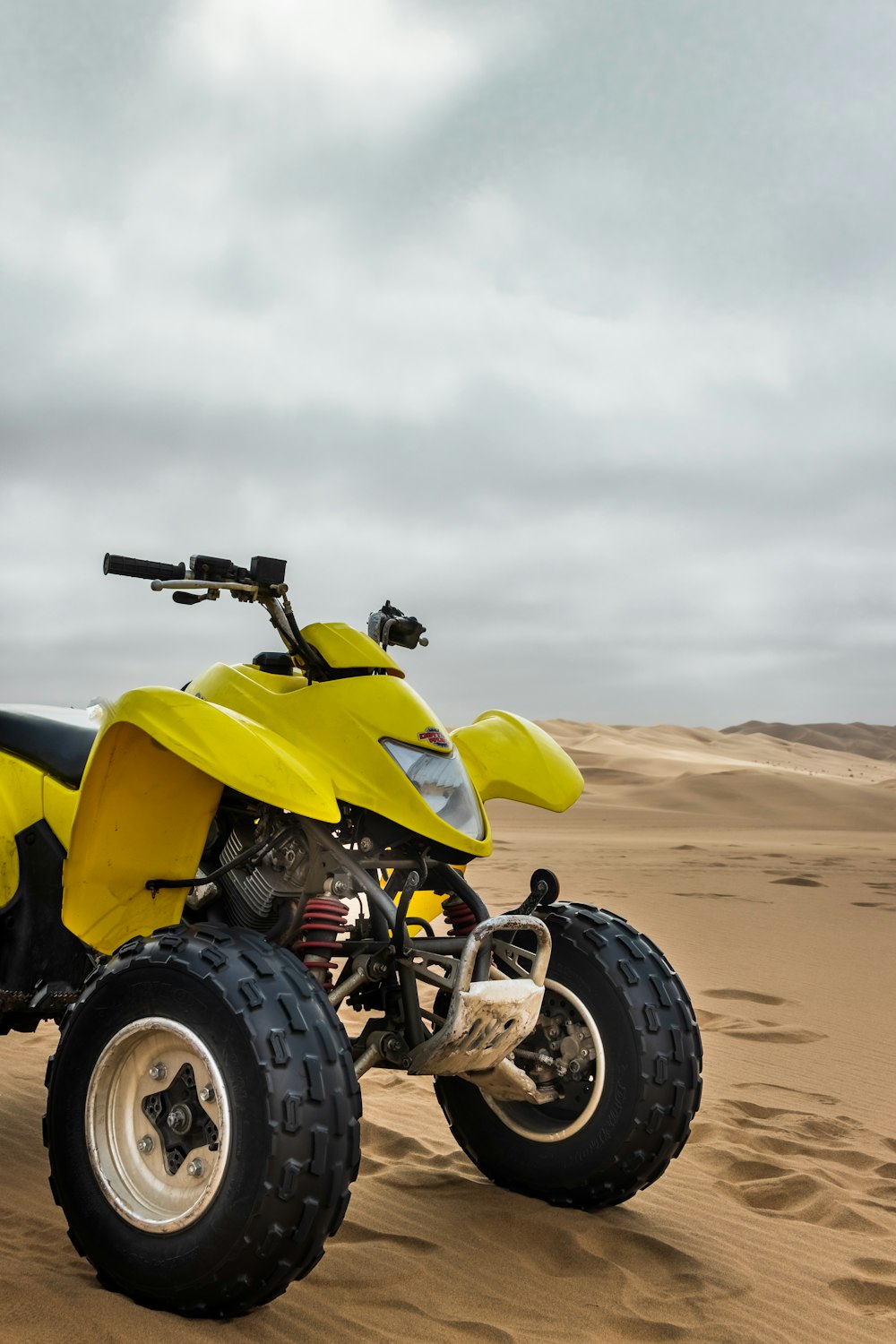 yellow and black ATV