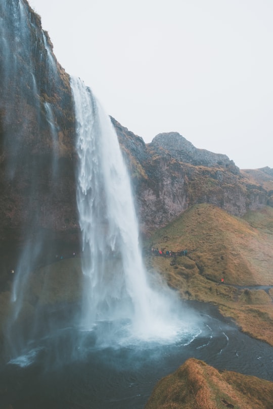 waterfalls in Seljalandsfoss Iceland