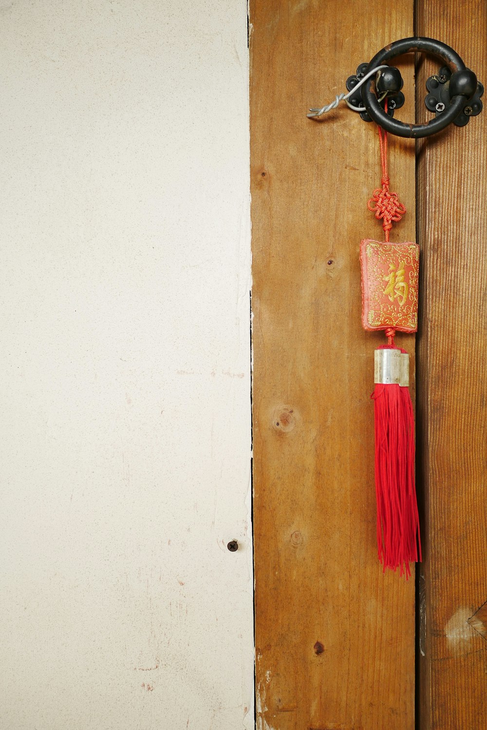 red hanging decor