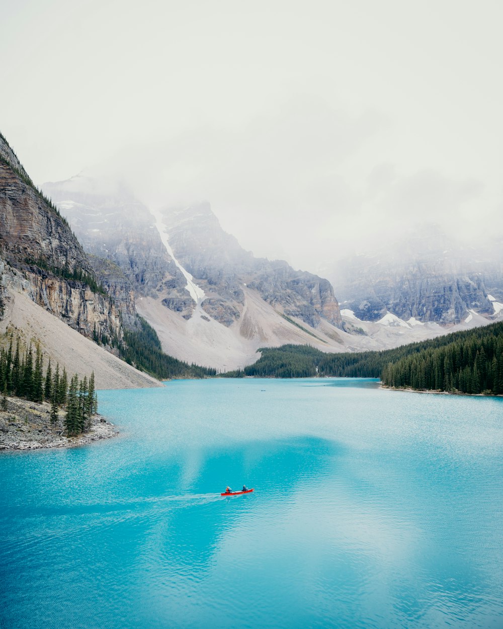 lake near mountains