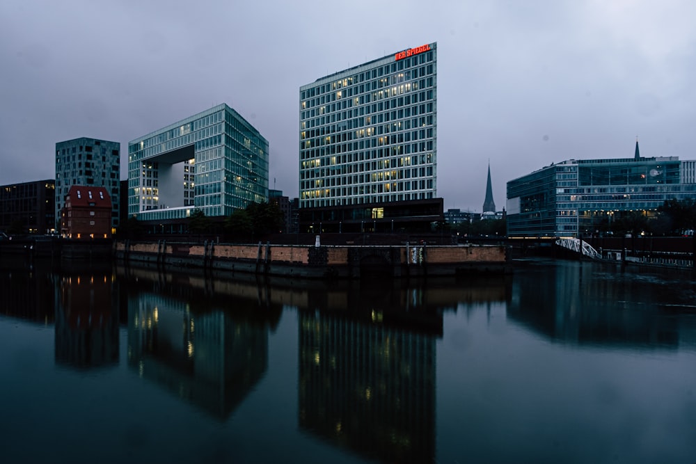 buildings near body of water