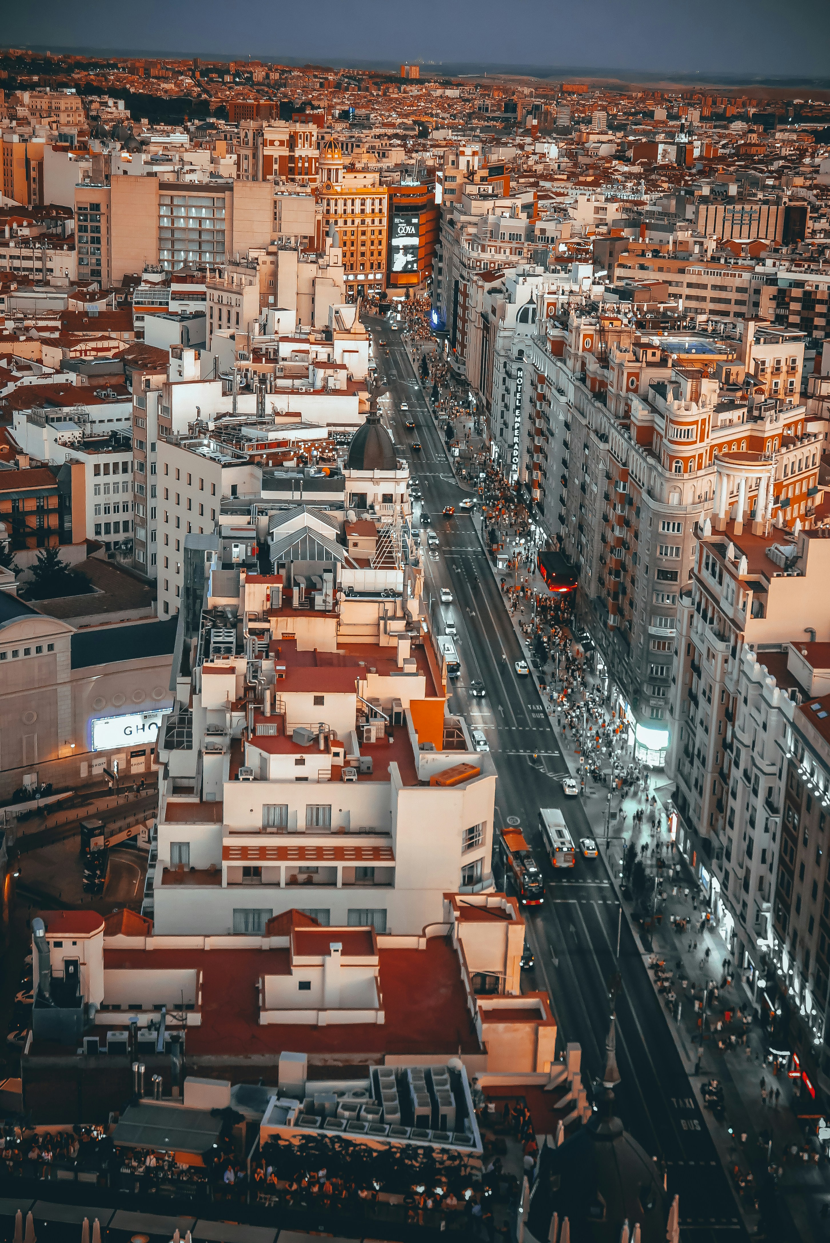 Gran Vía desde el Hotel Riu