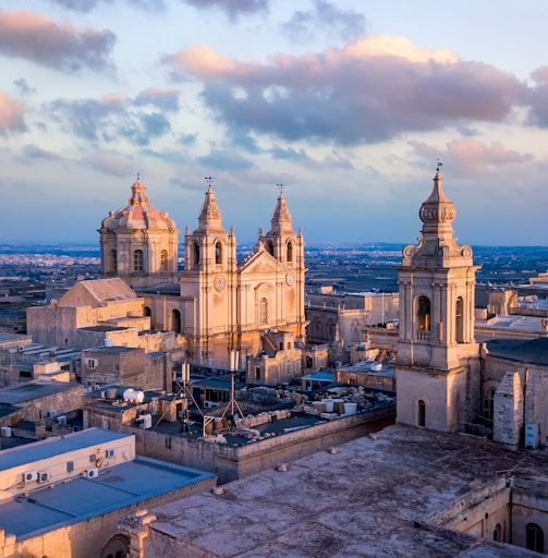 photo of cathedral view - study in Malta