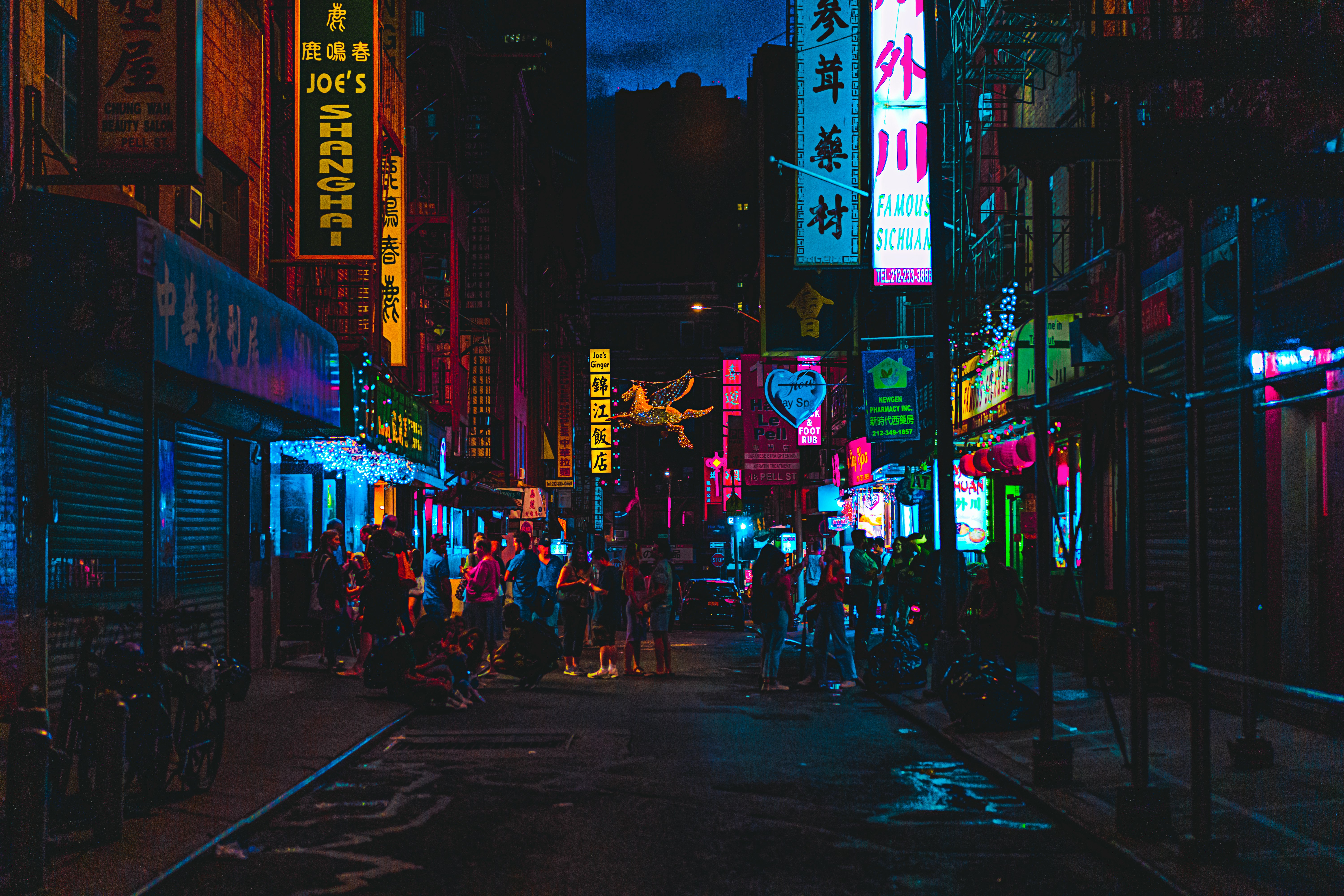 people gathering near outdoor during nighttime