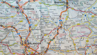 Photo of a road map. Therapy for Grief and Loss with Cognitions Counseling in Fort Mill, SC