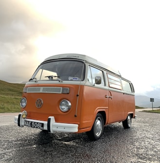 orange Volkswagen T2