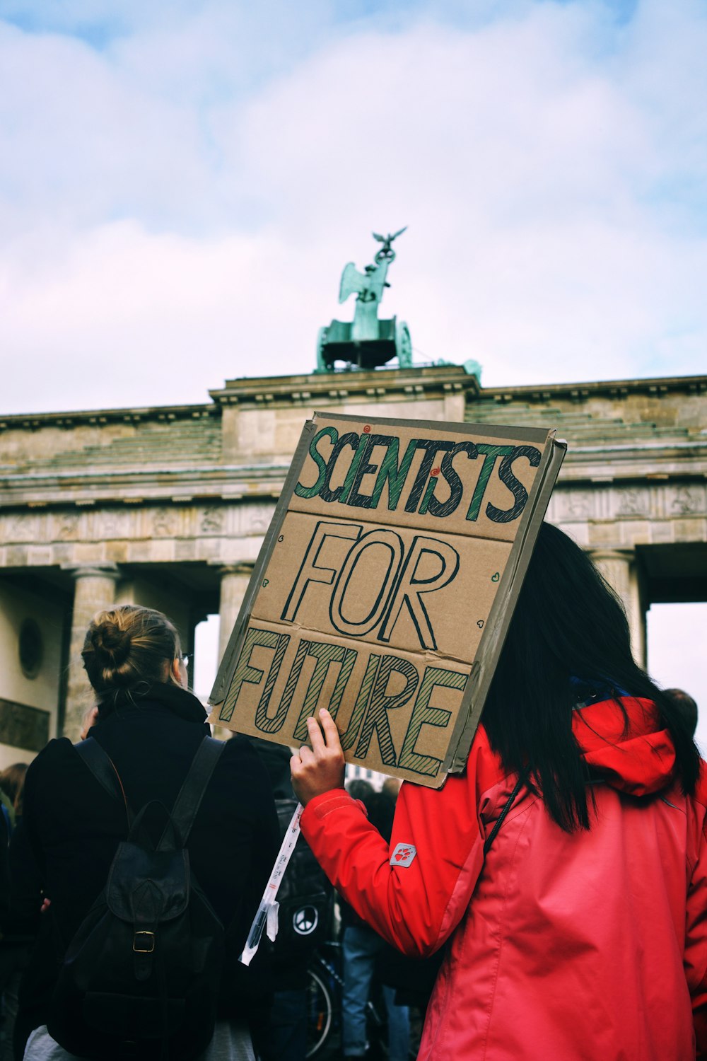 scientists for future signboard