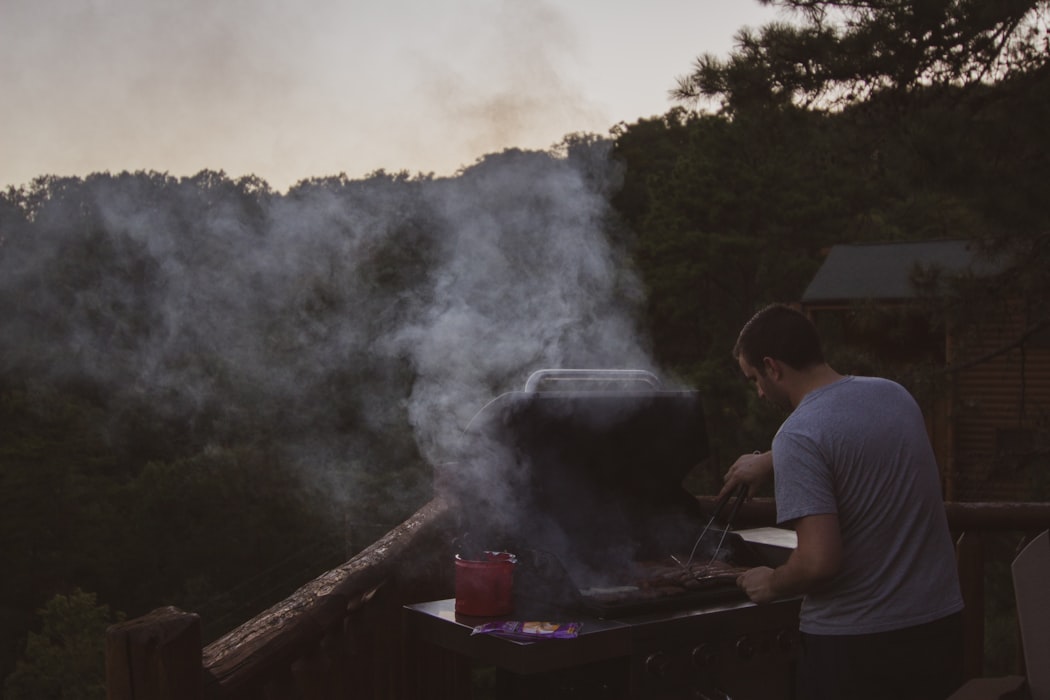 man barbecuing during day diy gifts for dad