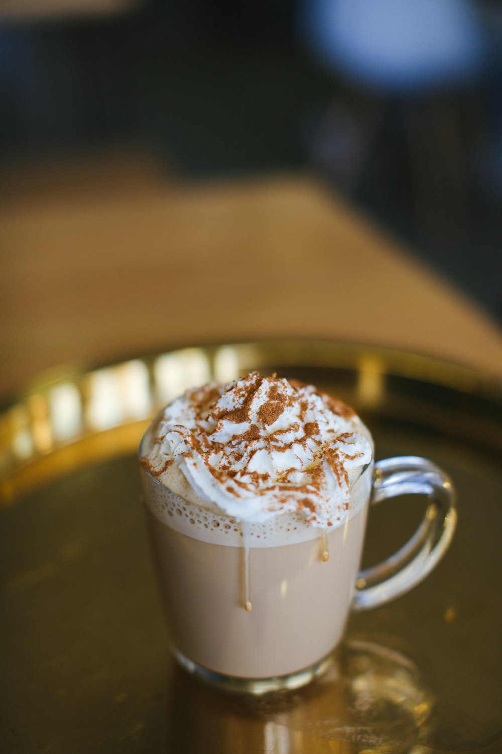 full-filled glass mug