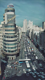 aerial view of city