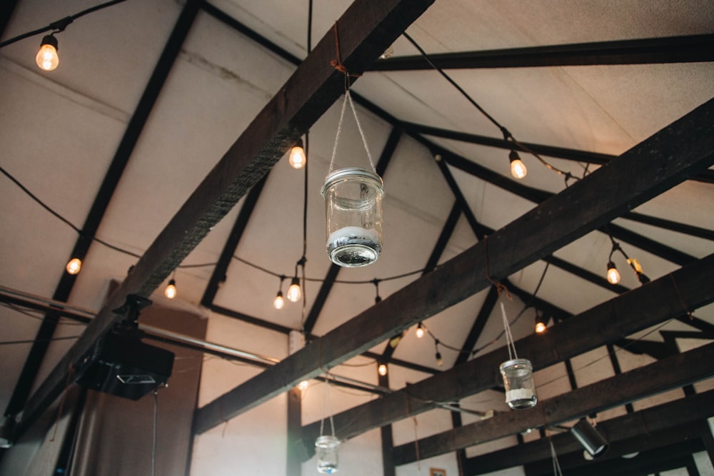 clear glass pendant lamp