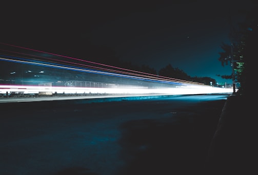 timelapse photography of vehicle taillight
