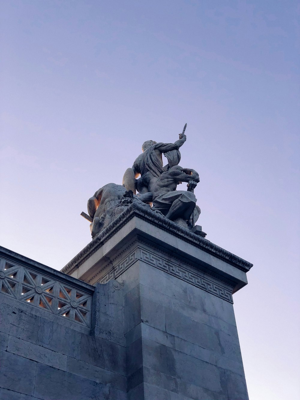 statue on building